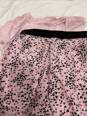 Victoria's Secret Pink Heart-Print Lounge Pants